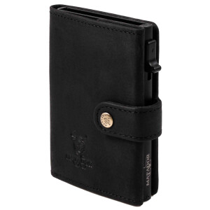 MATADOR Leder Slim Wallet MIAMI Kartenhalter RFID Schwarz