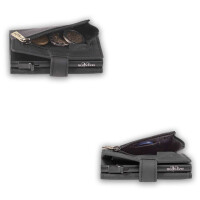 MATADOR Leder Slim Wallet MIAMI Kartenhalter RFID Schwarz