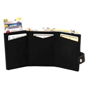 MATADOR Leder Slim Wallet TOKIO Pop-Up Funktion RFID Schwarz