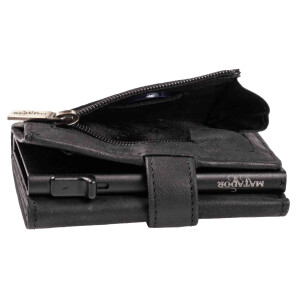 MATADOR Leder Slim Wallet TOKIO Pop-Up Funktion RFID Schwarz