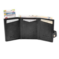 MATADOR TOKIO Leder Slim Wallet Pop-Up Funktion RFID Schwarz