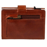 MATADOR Leder Slim Wallet MIAMI Alu Kartenhalter RFID Braun