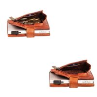 MATADOR Leder Slim Wallet MIAMI Alu Kartenhalter RFID Braun