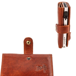 MATADOR TOKIO Leder Slim Wallet Kreditkartenetui RFID Braun