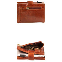 MATADOR TOKIO Leder Slim Wallet Kreditkartenetui RFID Braun