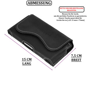 MATADOR Samsung Galaxy A3 2017 Leder Handytasche Schwarz