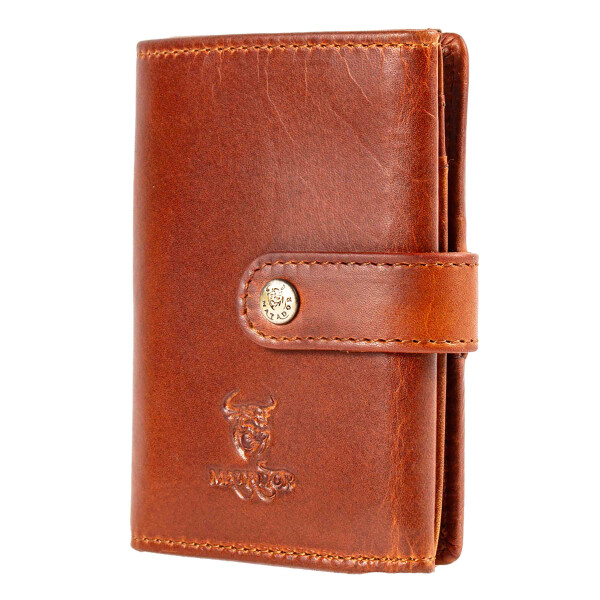 MATADOR Leder Slim Wallet MANCHESTER Trifold Vintage Braun RFID