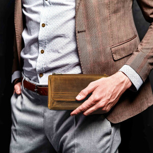 MATADOR BRISBANE Universal Handy Leder Gürteltasche 6.1 Zoll Braun