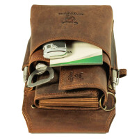 MATADOR VICIO Kellnerbörse mit Kette Leder Profi-Kellner-Set Hunter Braun