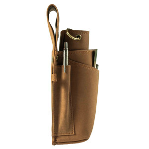 MATADOR Kellnerbörse mit Kette Leder Profi-Kellner-Set Hell-Braun