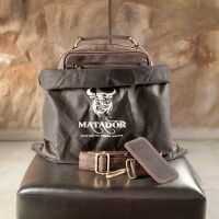 MATADOR Leder Umhängetasche Tablettasche 10.5 Zoll Dunkel Braun