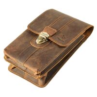 MATADOR Leder Hüfttasche MALAGA XXL Smartphone 7.5 Zoll Hunter Braun