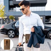 MATADOR Leder Hüfttasche MALAGA XXL Smartphone 7.5 Zoll Hunter Braun