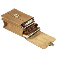 MATADOR Leder Hüfttasche MALAGA XXL Smartphone 7.5 Zoll Hell Braun