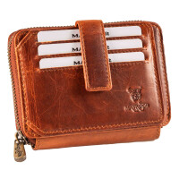 MATADOR Geldbörse Portemonnaie Leder GRANADA NextGen RFID TüV Vintage Braun