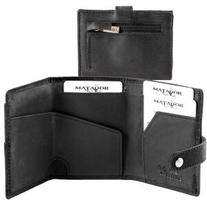 MATADOR MANCHESTER Leder Minigeldbörse Slim Wallet...