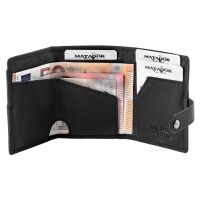 MATADOR MANCHESTER Leder Minigeldbörse Slim Wallet Trifold RFID