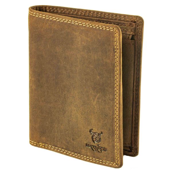 MATADOR VIGO Leder Geldbörse Groß Geldbeutel Herren Hunter Braun