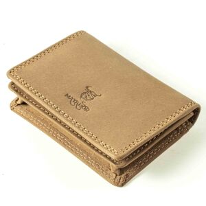 MATADOR Leder Visitenkartenetui Visitenkartenhülle RFID Hell Braun