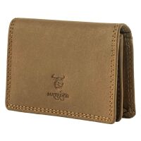 MATADOR Leder Visitenkartenetui Visitenkartenhülle RFID Hell Braun