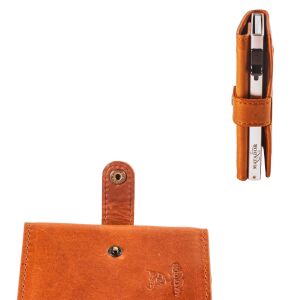 MATADOR Leder MIAMI Slim Wallet ohne Münzfach Vintage Braun