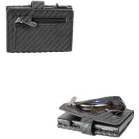 MATADOR Leder Slim Wallet MIAMI Kartenhalter RFID Carbon