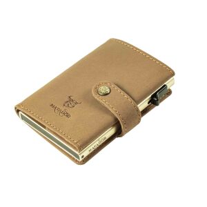 MATADOR Leder Slim Wallet MIAMI Kartenhalter RFID Hell Braun