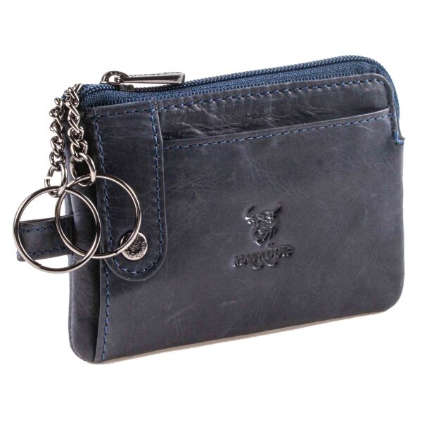 MATADOR CUSCO Leder Schlüsseletui Schlüsseltasche 2 Ringe Blau
