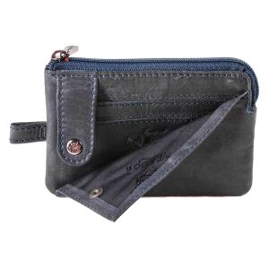 MATADOR CUSCO Leder Schlüsseletui Schlüsseltasche 2 Ringe Blau