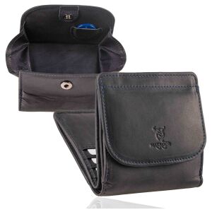 MATADOR WIEN Leder Wiener Schachtel Geldbörse Portemonnaie Blau