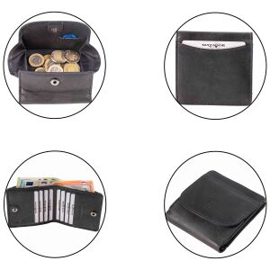 MATADOR WIEN Leder Wiener Schachtel Geldbörse Portemonnaie Blau