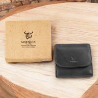 MATADOR WIEN Leder Wiener Schachtel Geldbörse Portemonnaie Blau