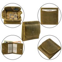 MATADOR WIEN Echt Leder Mini Geldbörse Klein Portemonnaie Hell Grün