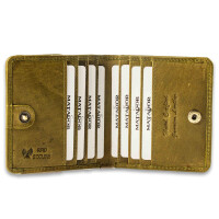 MATADOR Wiener Schachtel Leder Geldbörse Portemonnaie Hell Grün