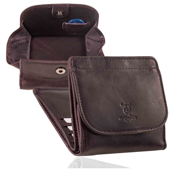 MATADOR WIEN Echt Leder Mini Geldbörse Klein Portemonnaie Violett