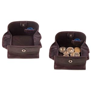 MATADOR WIEN Echt Leder Mini Geldbörse Klein Portemonnaie Violett