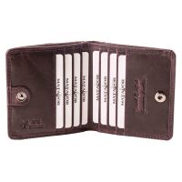 MATADOR WIEN Echt Leder Mini Geldbörse Klein Portemonnaie Violett