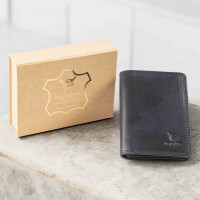 MATADOR PORTO Leder Kartenetui RFID Kreditkartenhülle A7 Blau