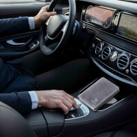 MATADOR PORTO Leder Kartenetui RFID Kreditkartenhülle A7 Blau