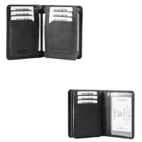 MATADOR PORTO Leder Kreditkartenetui RFID Kreditkartenhülle Carbon