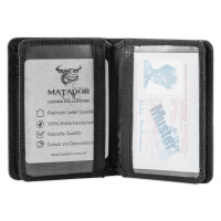MATADOR PORTO Leder Kreditkartenetui RFID Kreditkartenhülle Carbon