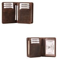 MATADOR PORTO Leder Kartenetui RFID Kreditkartenhülle Dunkel Braun