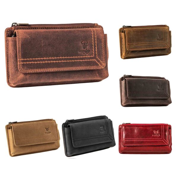 MATADOR BRISBANE Echt Leder Universal Handytasche Magnet 6.9 Zoll