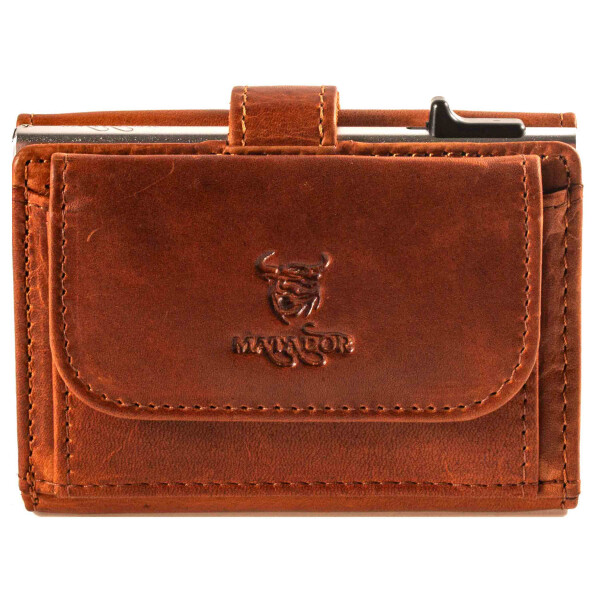 MATADOR MIAMI Leder Slim Wallet mit XL-Münzfach Vintage