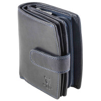 MATADOR | VALENCIA | Damen Portemonnaie Leder RFID Navy Blau