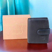 MATADOR | VALENCIA | Damen Portemonnaie Leder RFID Navy Blau