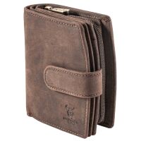 MATADOR | VALENCIA | Damen Portemonnaie Leder RFID Dunkel Braun