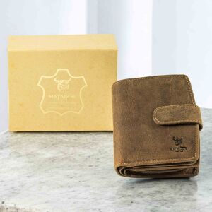 MATADOR | VALENCIA | Damen Portemonnaie Leder RFID Hunter Braun