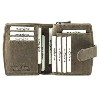 MATADOR | VALENCIA | Damen Portemonnaie Leder Geschenk Box Grau