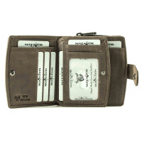 MATADOR | VALENCIA | Damen Portemonnaie Leder Geschenk Box Grau